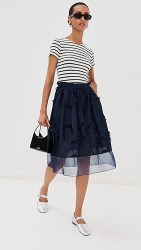 3.1 Phillip Lim Women's Tie Waist Midi Skirt with Organza Combo2