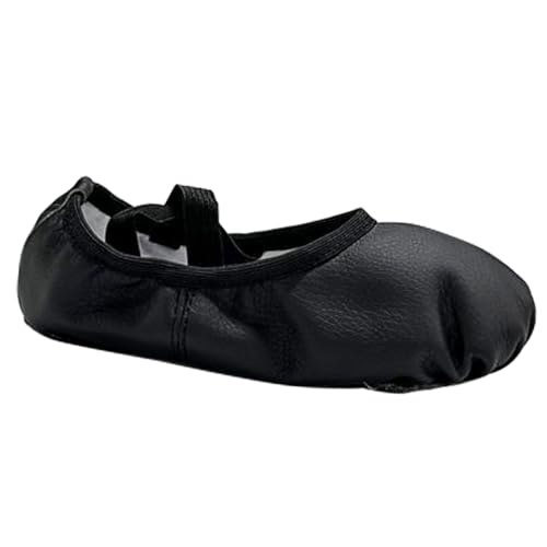 Daydance Toddler Girls Boys Ballet Shoes PU Leather Dance Slippers for Little/Big Kids