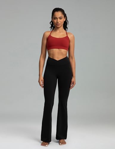 Image of Colorfulkoala Women's Dreamlux Y Back Sports Bra Low Impact Padded Workout Top with Built in Bra A-C Cups