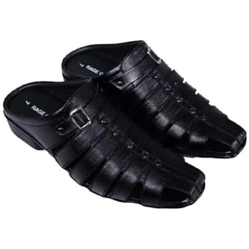 Image of Men's Fashion Sandals - Comfortable Fisherman, Premium PU Padding, Synthetic Leather, Closed-Toe Summer Outdoor Sandals, Stylish and Durable Footwear