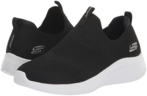 Skechers Sport Women's Women's Ultra Flex 3.0-Classy Charm Sneaker, Black/White=BKW, 9.5 | Image 6