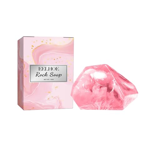 Rock Soap Bar - 100g Luxury Gem - Shaped Bath Soap, Multiple Scents for Refreshing Shower Experience (Peony) Rock Soap Bar - 100g Luxury Gem - Shaped Bath Soap, Multiple Scents for Refreshing Shower Experience (Peony)
