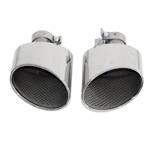 車 エキパイ A4用 A5用 A6用 A7用 1ペア 排気管改造 RS4 RS5 RS6 RS7 大口径 高性能マフラーチップ(Dark Grey)