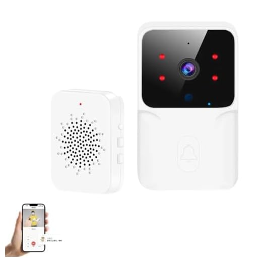 Campainha Com Câmera Wifi Sem Fio Casa Inteligente Tempo Real com App Interfone Com Áudio Premium FastJoy