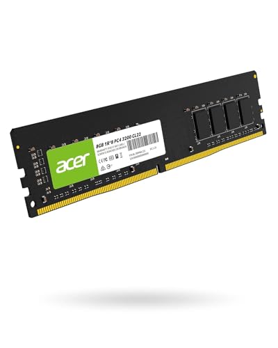Image of Acer UD100 U-DIMM 3200MHz 16GB 19-19-19-43 2R*8 Desktop RAM, Black