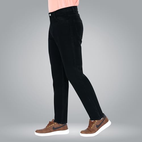 Image of Men's Straight Fit Stylish Non Stretch Mid Rise Pure Cotton Crafted with Premium Fabric Relaxed Jeans Available in Variety of Colour