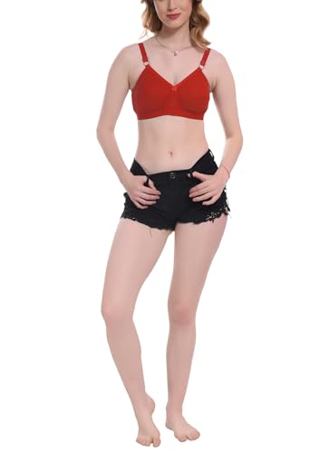Image of Elina Women's 100% Cotton Regular Full Coverage T-Shirt Bra (Enora)