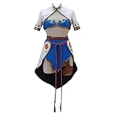 Tales of Vesperia Judith cosplay costume with gloves and shoe covers Halloween Christmas Costume (S, Female)