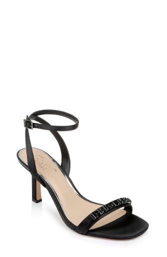 Jewel Badgley Mischka Veronika Embellished Sandals2