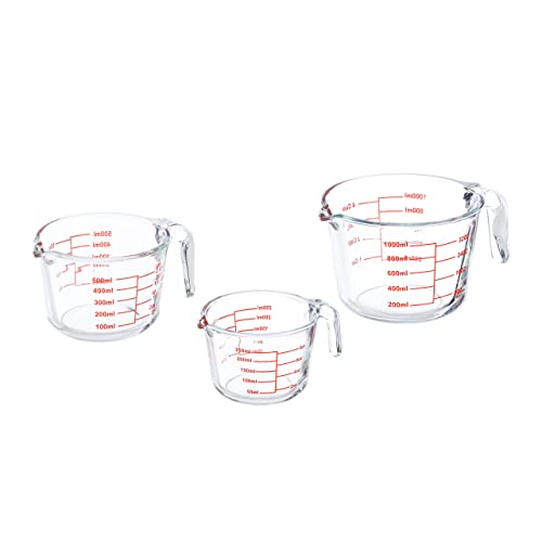 Set de vasos medidores de alta resistencia térmica con tres capacidades 2