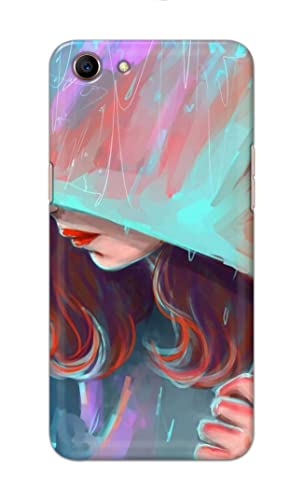 Image of PRINTFIDAA Pretty Woman Under The Umbrella Painting Printed Designer Hard Case for Oppo A1 / Oppo A83, Oppo CPH1729 Back Cover -(e) RPM1007