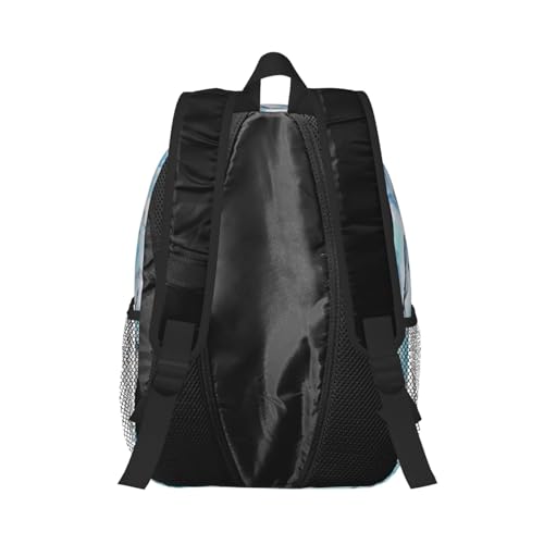 Sac à dos confortable imprimé baleine pour université et travail - 3