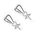 10pcs Sterling Silver Eye Pin Bail With 5mm Pearl Cup Bail Charm Pendant Connector for Jewelry Craft Making SS179-BB