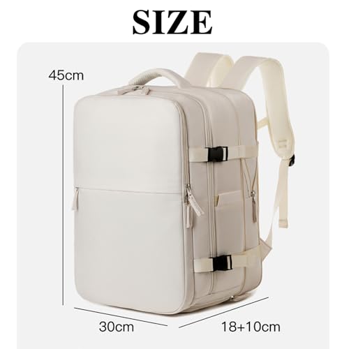 Levettevac Birdesc Backpack, Birdesc 25L Backpack, Waterproof Expandable with shoe compartment (grey)2