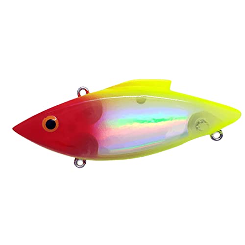 Bill Lewis Lures Lifelike Vibrations Rat-L-Trap 1/2 OZ Lipless Crankbait Fishing Wobble Sinking Lure for Black Bass, Trout, Walleye, Pike, Salmon, NOVA Clown