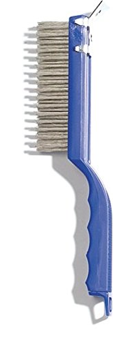 Image of SPARTA 4067200 Flo-Pac Plastic Kitchen Brush, Grill Cleaning Brush, Griddle Brush With Scraper For Kitchen, Restaurant, Home , 11.375 Inches, Blue, (Pack of 12)