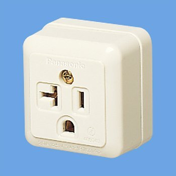 コンセント Amazon | パナソニック電工 15A・20A兼用接地角型コンセント WK3821