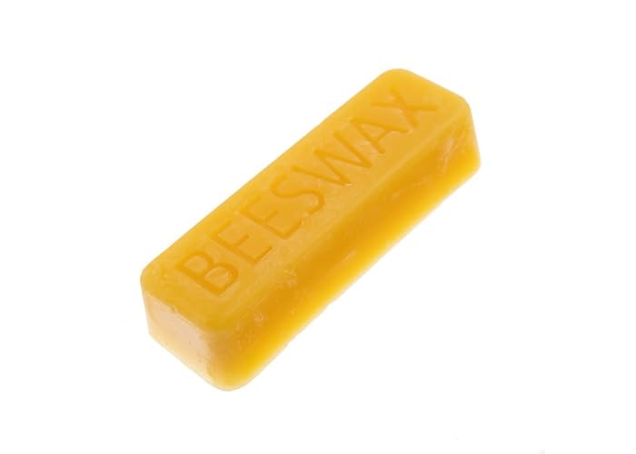 Gudebrod Beeswax Bar 1 oz – Natural Beeswax Block for Thread Conditioning, Leather Care, Sewing, and All-Purpose Crafting
