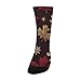 susiyo Artistic Black Snowflakes Hiking Socks Boy Girls - Cushioned Crew Socks for Kids Soft, Breathable & Seamless Toe for All-Day Comfort
