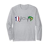 Photo Gallery brasile francia heartbeat - bandiera francese brasiliana maglia a manica Photo Gallery brasile francia heartbeat - bandiera francese brasiliana maglia a manica
