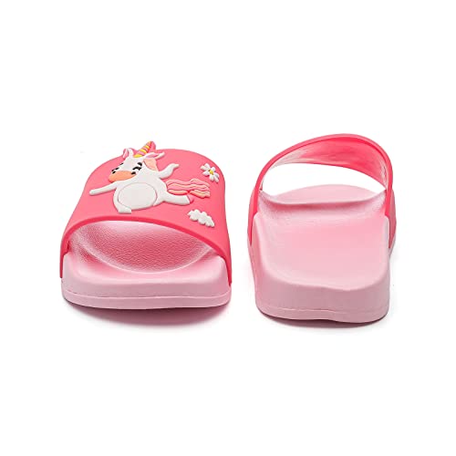 Image of MEMON Toddler Little Kids Dinosaur Beach /Pool /Shower Slides /Anti-Skid Home Bath Slippers /Cute Summer Outdoor Shoes for Girls and Boys
