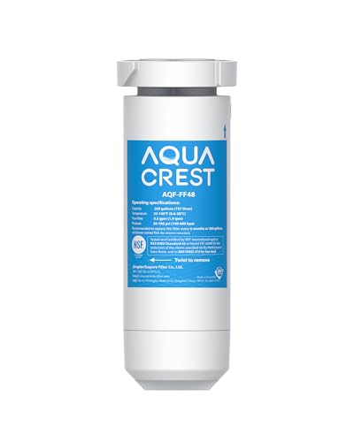 AQUA CREST XWF Replacement for GE® XWF, NSF Certified Refrigerator Water Filter, 1 Filter(Not XWFE®)