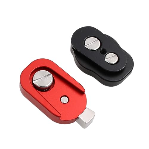 HangTon Quick Release Lock Mount Plate Bracket for ARRI RED Camera Monitor Wireless Focus Motor 3/8" 1/4 Screw (Red) - Image 2