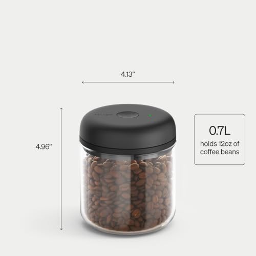 Fellow Atmos Elektrische Vakuum Kaffeedose Luftdicht, 0,7 L, Klarglas – Ansicht 3
