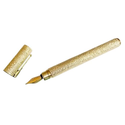 Stylo plume rétro laiton sculpté main fournitures de bureau écriture pointe F