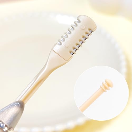 Image of 2Pcs /Bag Double-Ended Nose Hair Trimmer Safety Scraper with Ear Pick Clean Shaver (2Pcs Double Blade)