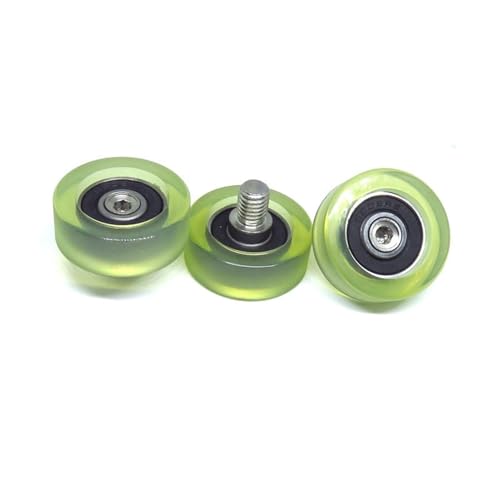 Galet PU 40mm pour guidage linéaire silencieux avec vis M8 et roulement à billes