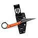 KIASLORE KS527 Fixed Blade Knife, D2 Blade G10 Handle for Men Women, with Kydex Sheath, Utility Knife for EDC Survival Hiking Camping Outdoor Everyday (Orange)