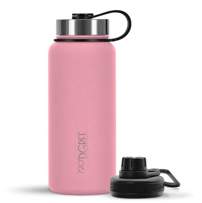 720°DGREE Botella Agua Termo Acero Inoxidable “noLimit“ – 950ml - Sin BPA Free, Antigoteo y Prueba de Fugas - Frasco té…