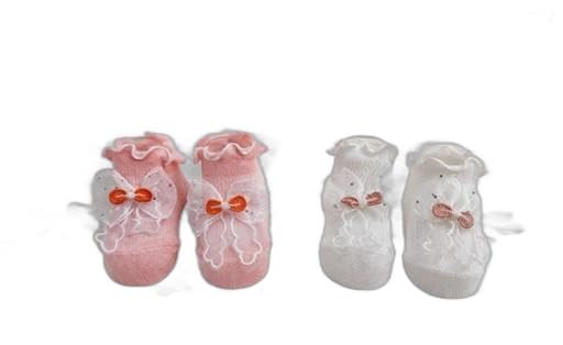 Soft Baby Booties with Cute Bow Design | Comfortable Non-Slip Kids Foot for Newborns and Toddlers | Stylish Baby Shoes for Boys & Girls|PRA-P1994-image-26