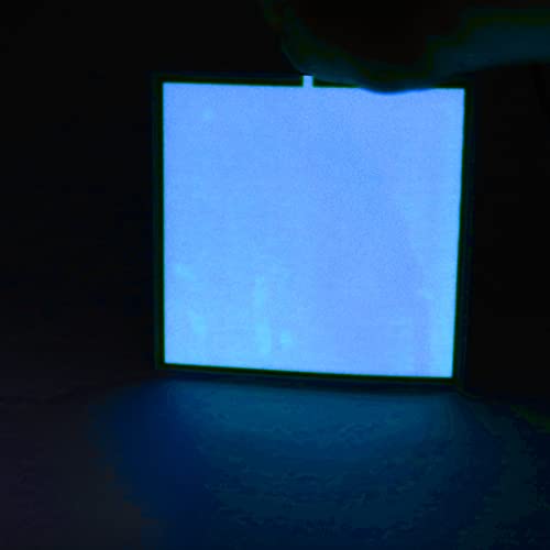 Image of Electroluminescent Panels, EL Panels light, EL Sheets 10 cm x 10 cm (3.93 inch x 3.93 inch) ON /Slow Flash /Fast Flash,1Pack (1, blue, 10cm*10cm)