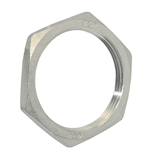 Stainless-Steel-304-O-Ring-Groove-Cast-Pipe-FittingHex-Locknut2-NPT-Female