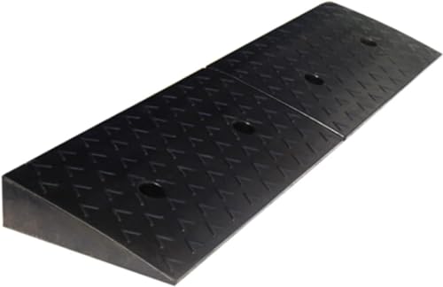 Loading Ramps, Threshold Ramp, Threshold Ramps Heavy Duty Rubber Plastic Kerb Ramps, Portable Loading Dock Car Ramp Length 100cm, 500kg Load-Bearing, 2 Sizes (Size :