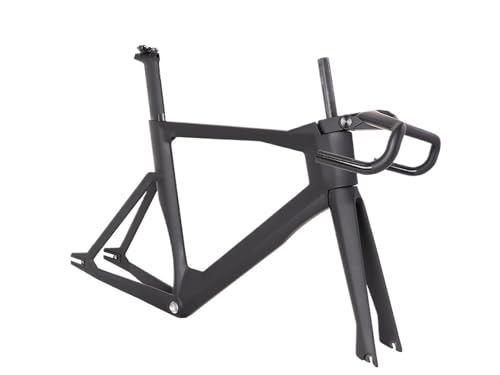Carbon Fiber Track Bike Frame and Fork(Glossy,X-Large)
