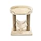 Amazon Basics Katzenbaum mit Plattform, 1 Stück, 45,7 x 35,6 x 55,9 cm, Beige