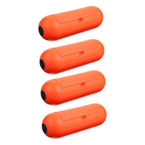 HAMPPLIES 4個 防水コンセントボックス 延長コード用 シールカバー 屋外対応 耐衝撃耐性 家用電気機器保護 防水接続ボックス ランダムカラー