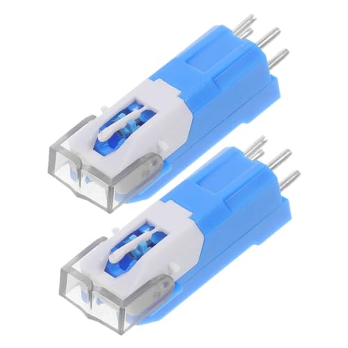 INOOMP 2Piezas Aguja de Tocadiscos Reemplazo Compatible con Mayoría de Reproductores de Instalación Audio Excepcional