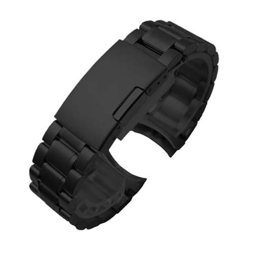 20mm 22mm �E�H�b�`�`�F�[�� EDIFICE EFV-540 500 EFS-S510 EFB-650 EQB-501 EFR-303L/303D �X�e�����X�X�`�[���X�g���b�v �����Y�E�H�b�`�o���h�Ή�(3103 black,24mm)