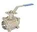 Dixon BV2IG-07533-A 316SS Socket Weld Ball Valve, Full Port, 3/4"