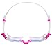 Zoggs Unisex Adult Spectra Adjustable Swimming Goggles with Comfortable Soft Gasket & Anti-Fog UV Protective Curve Lenses, Clear/Pink - Clear Lenses