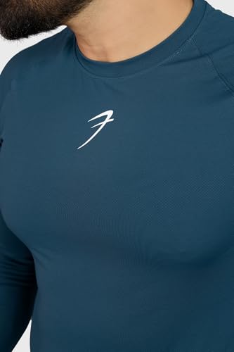 Image of FUAARK Men's Full Sleeves Gym Slim Fit T-Shirt