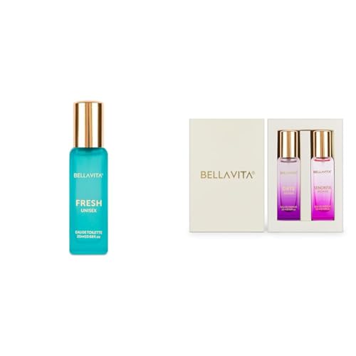 Image of Bella Vita Luxury FRESH Unisex Eau De Toilette Date & Senorita Woman Perfume Combo with Jasmine Vanilla Lotus & Musk EDP Fragrance Scent Pack of 2 20 ml Each