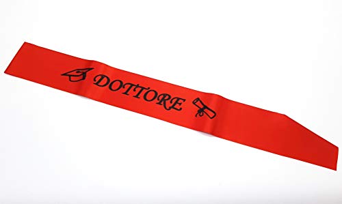Takestop® Fascia Rossa Scritta Dottoressa Dottore