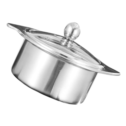 Healifty Hot Pot Divider Dual Flavor Cooking Pot for Stovetop Induction Versatile Two-flavor Fondue Design for Family Gatherings and Parties