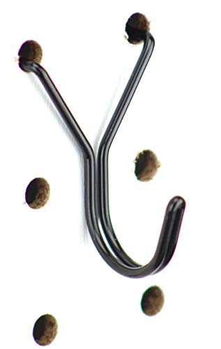 Pegboard Hooks 50-Pack 1in J-Hook Black - Will Not Fall Out - Fits