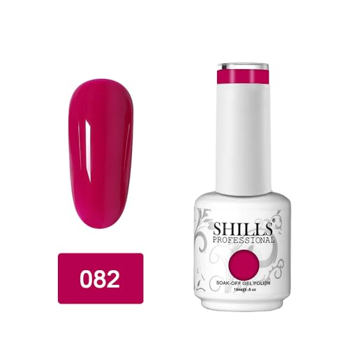 Image of SHILLS PROFESSIONAL UV /LED Soak Off Gel Polish Color Shade 82, Matte Finish, 15ml